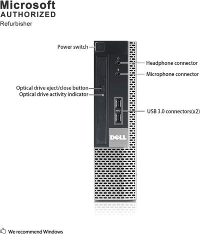 Dell Optiplex 9020 Core i5-4570 3,6 Ghz, 8 GB de RAM, 2400SSD